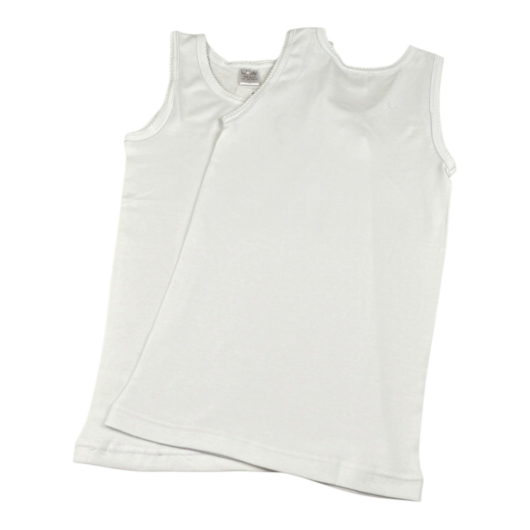 Babyvip Set 2 Canotta Intima tinta unita Bianco per Neonata Q5328N BIANCO BABYVIP 