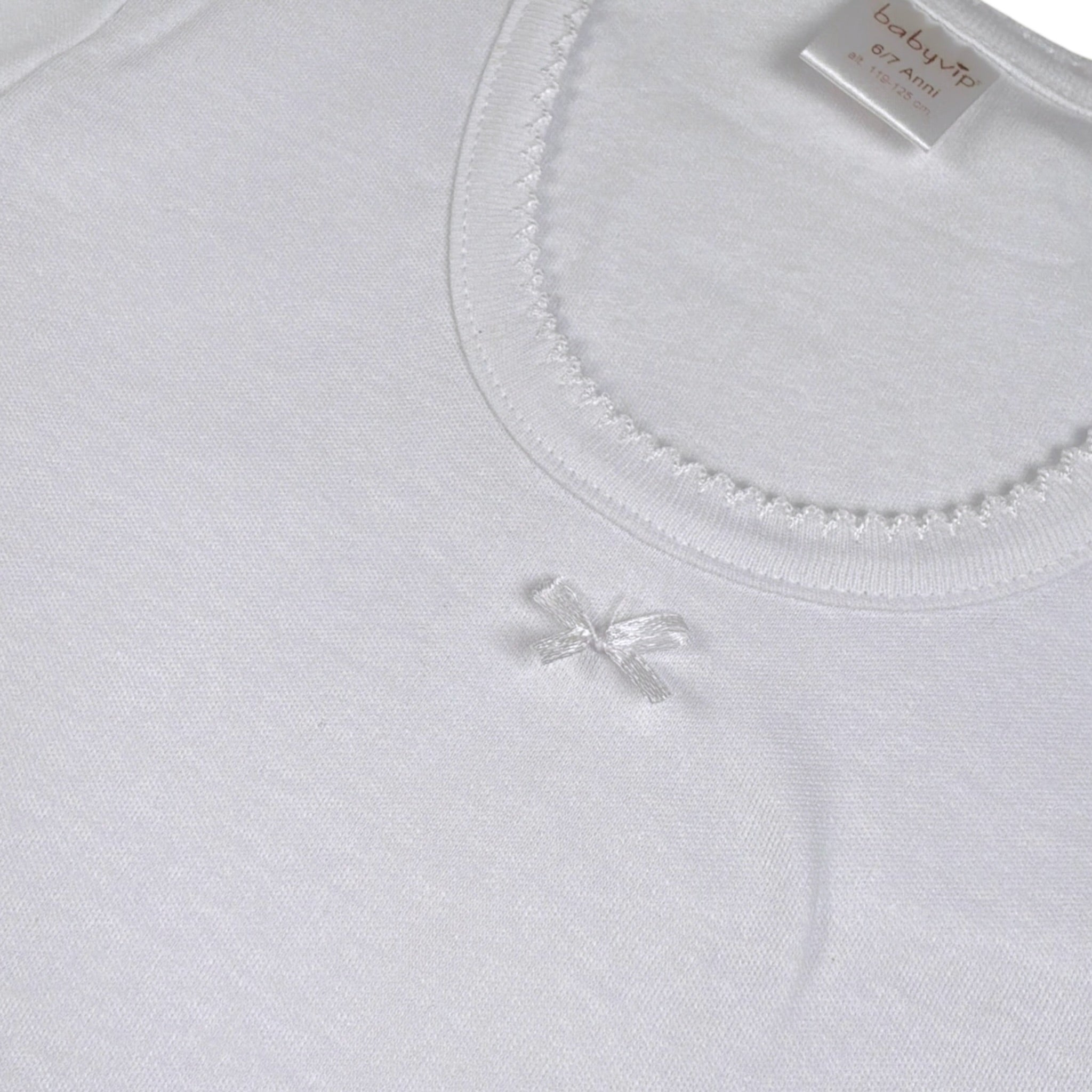 Babyvip Set 2 T-Shirt tinta unita Modello Intimo Bianco per Bambina Q5330 BIANCO BABYVIP 