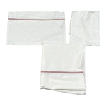 Babyvip Lenzuola Set 3Pz tinta unita Bianco per Neonata T1736 BIANCO BABYVIP 