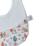 Babyvip Bavetta tinta unita con Fantasia Bianco per Neonata T1743 BIANCO BABYVIP 