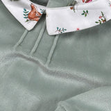 Babyvip Tutina tinta unita In Velluto Verde per Neonata T2885 VERDE BABYVIP 