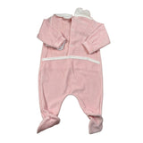 Babyvip Tutina tinta unita In Velluto Rosa per Neonata T3863 ROSA BABYVIP 