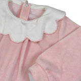 Babyvip Tutina tinta unita In Velluto Rosa per Neonata T3863 ROSA BABYVIP 