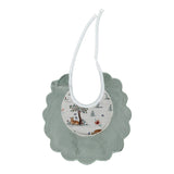 Babyvip Bavetta tinta unita con Fantasia Verde per Neonata T4009 VERDE BABYVIP 