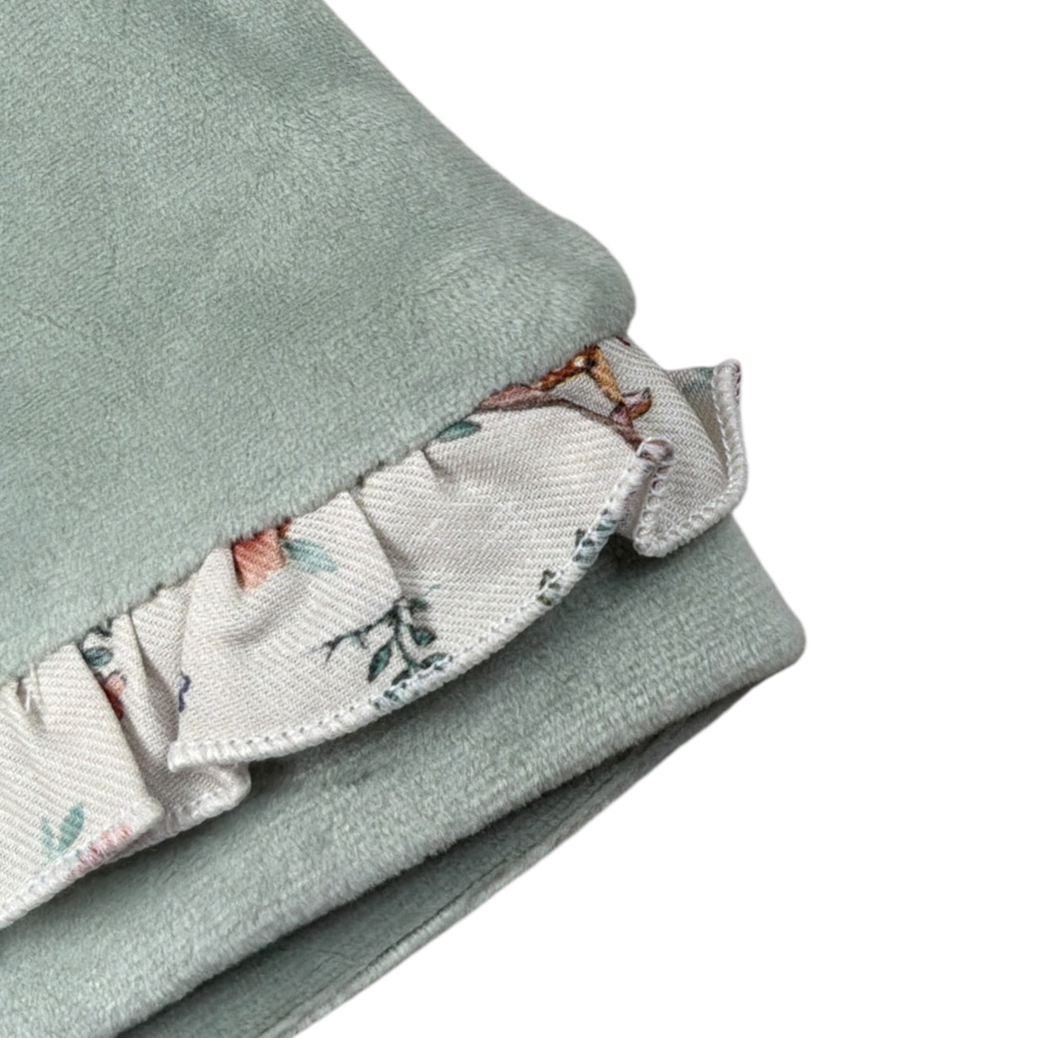 Babyvip Cappello tinta unita con Balze Verde per Neonata T4013 VERDE BABYVIP 