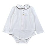 Babyvip Body tinta unita con Colletto Bianco per Bambina T4100 BIANCO BABYVIP 