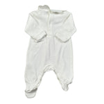 Babyvip Tutina tinta unita con Colletto Bianco per Neonata T4309 BIANCO BABYVIP 