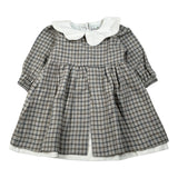 Babyvip Abitto tinta unita con Colletto E Fantasia Grigio per Neonata T4319 GRIGIO BABYVIP 