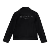 Balmain Giubbino tinta unita con Zip Nero per Bambino 6R2O47 NERO BALMAIN 