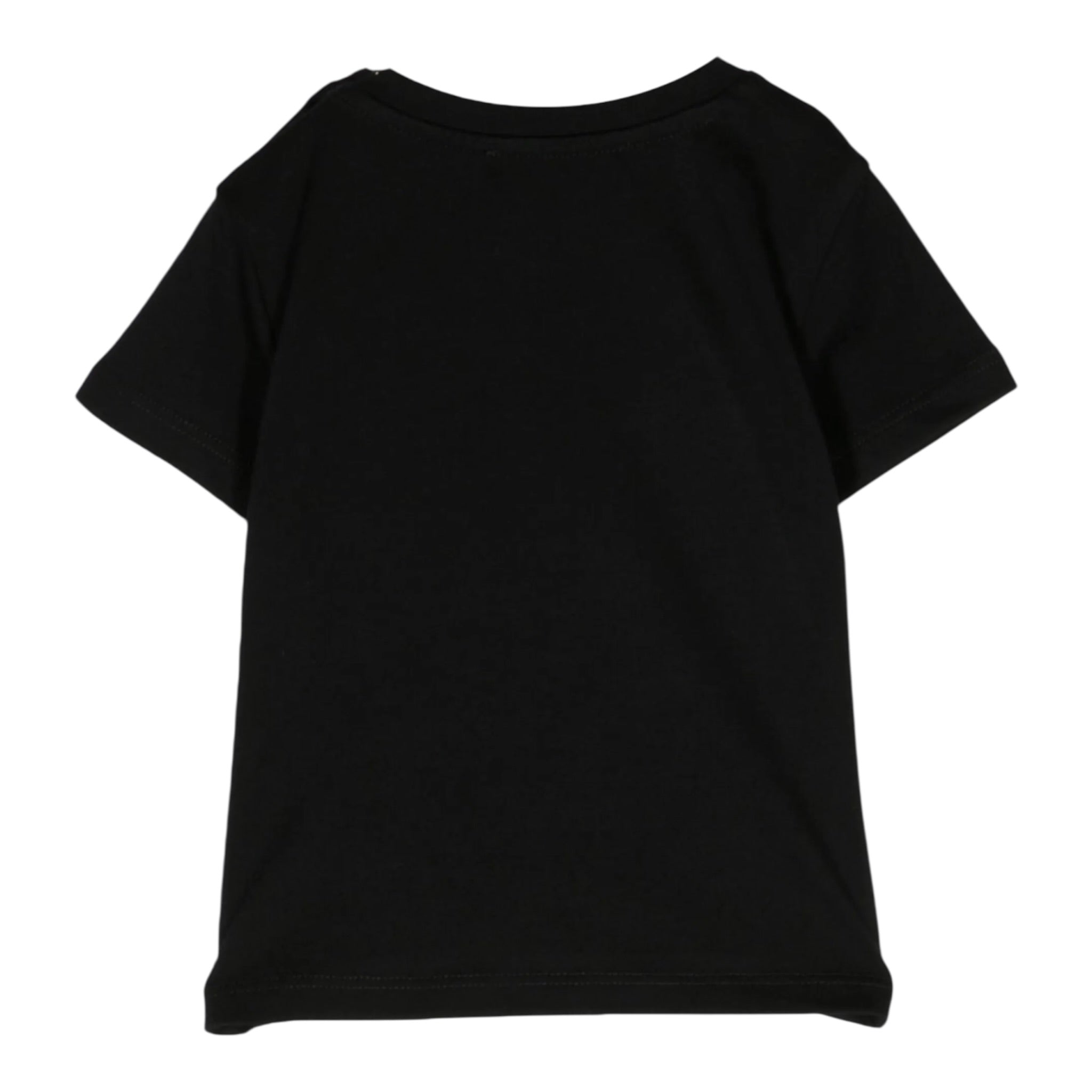 Balmain T-Shirt tinta unita con Logo Nero per Neonato BS8011 NERO BALMAIN 