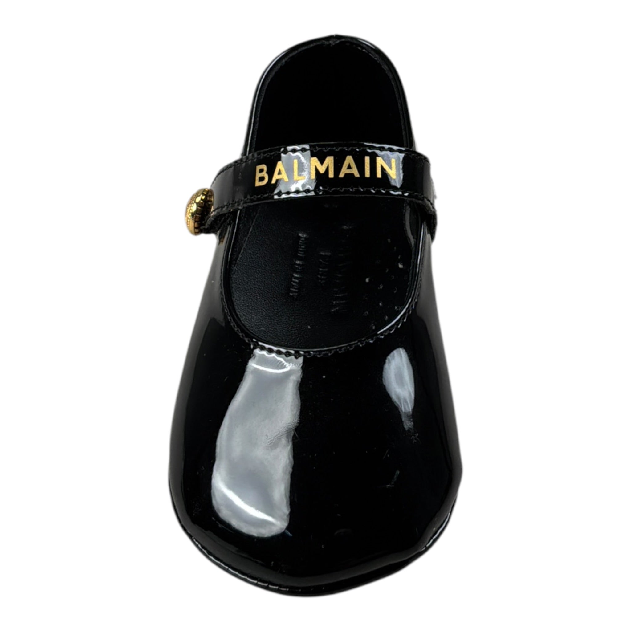 Balmain Ballerine tinta unita Lucide Nero per Neonata BT0006 NERO BALMAIN 