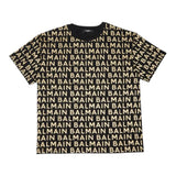 Balmain T-Shirt tinta unita con Logo Nero per Neonato BT8541 NERO BALMAIN 