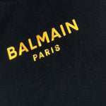 Balmain T-Shirt tinta unita con Logo Nero per Bambina BT8561J NERO BALMAIN 