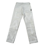 Balmain Jeans tinta unita con Stampe Logo Bianco per Bambino BU6P30 BIANCO BALMAIN 