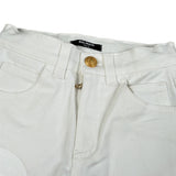 Balmain Jeans tinta unita con Stampe Logo Bianco per Bambino BU6P30 BIANCO BALMAIN 