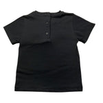 Balmain T-Shirt tinta unita con Logo Nero per Neonata BU8011 NERO BALMAIN 