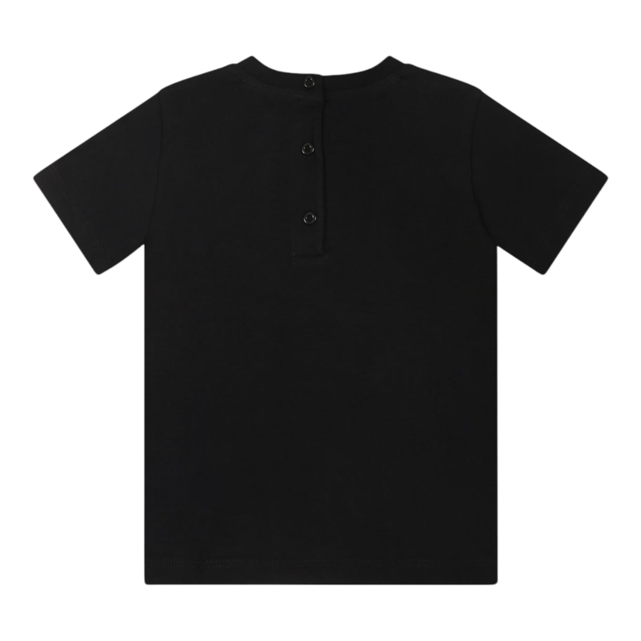 Balmain T-Shirt tinta unita con Logo Nero per Neonato BU8531 NERO BALMAIN 