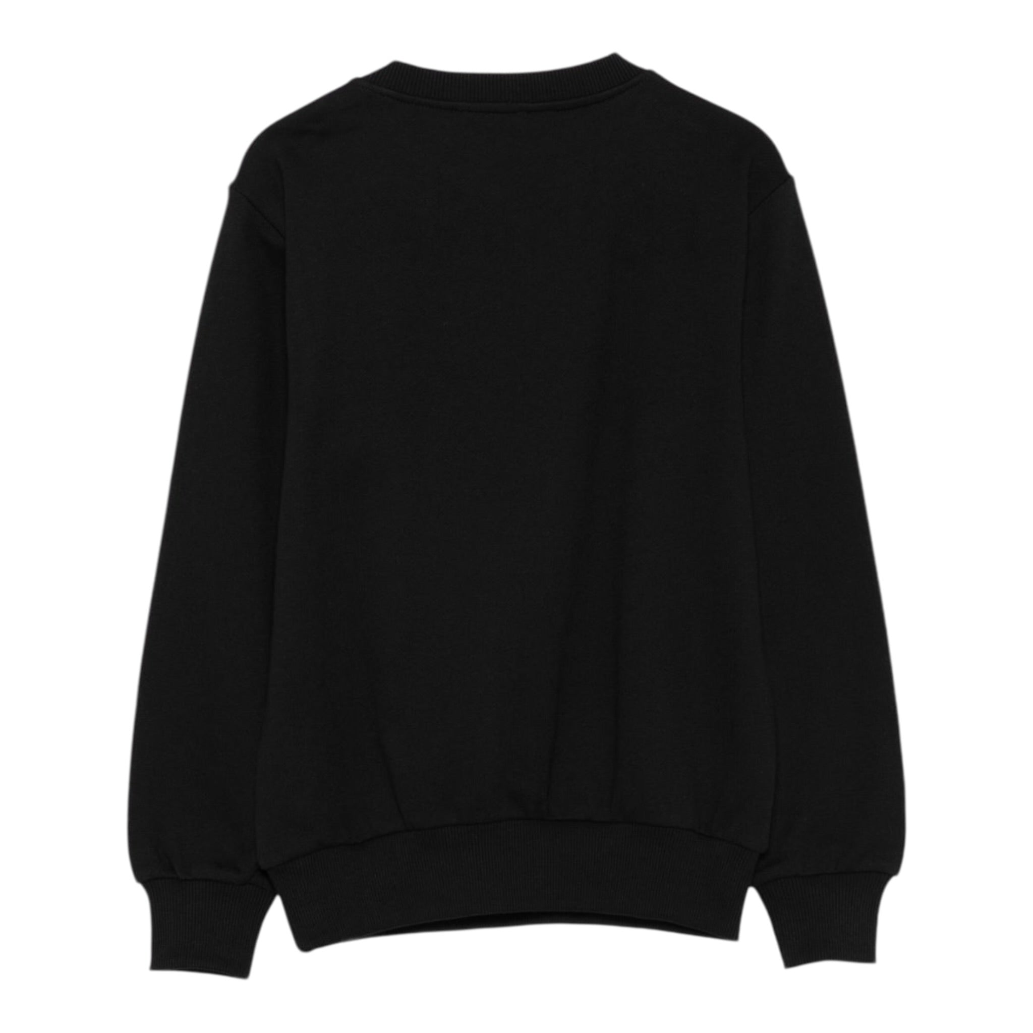 Balmain Felpa Chiusa Girocollo tinta unita con Logo Nero per Bambino BX4530J NERO BALMAIN 