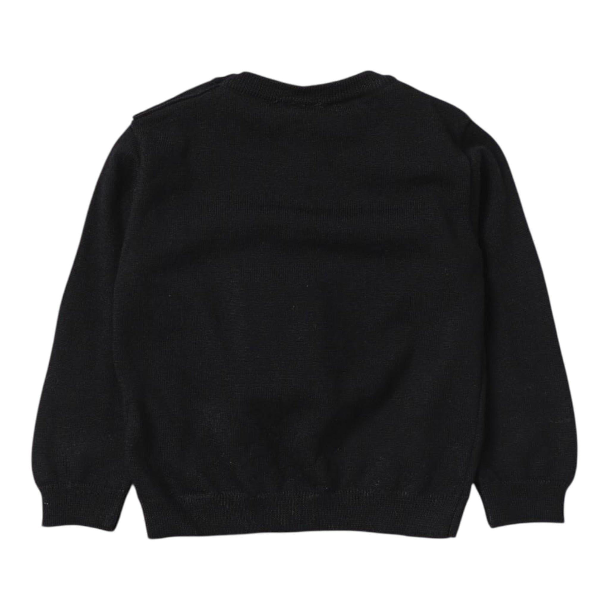 Balmain Felpa tinta unita Girocollo con Logo Nero per Neonato BX4540 NERO BALMAIN 