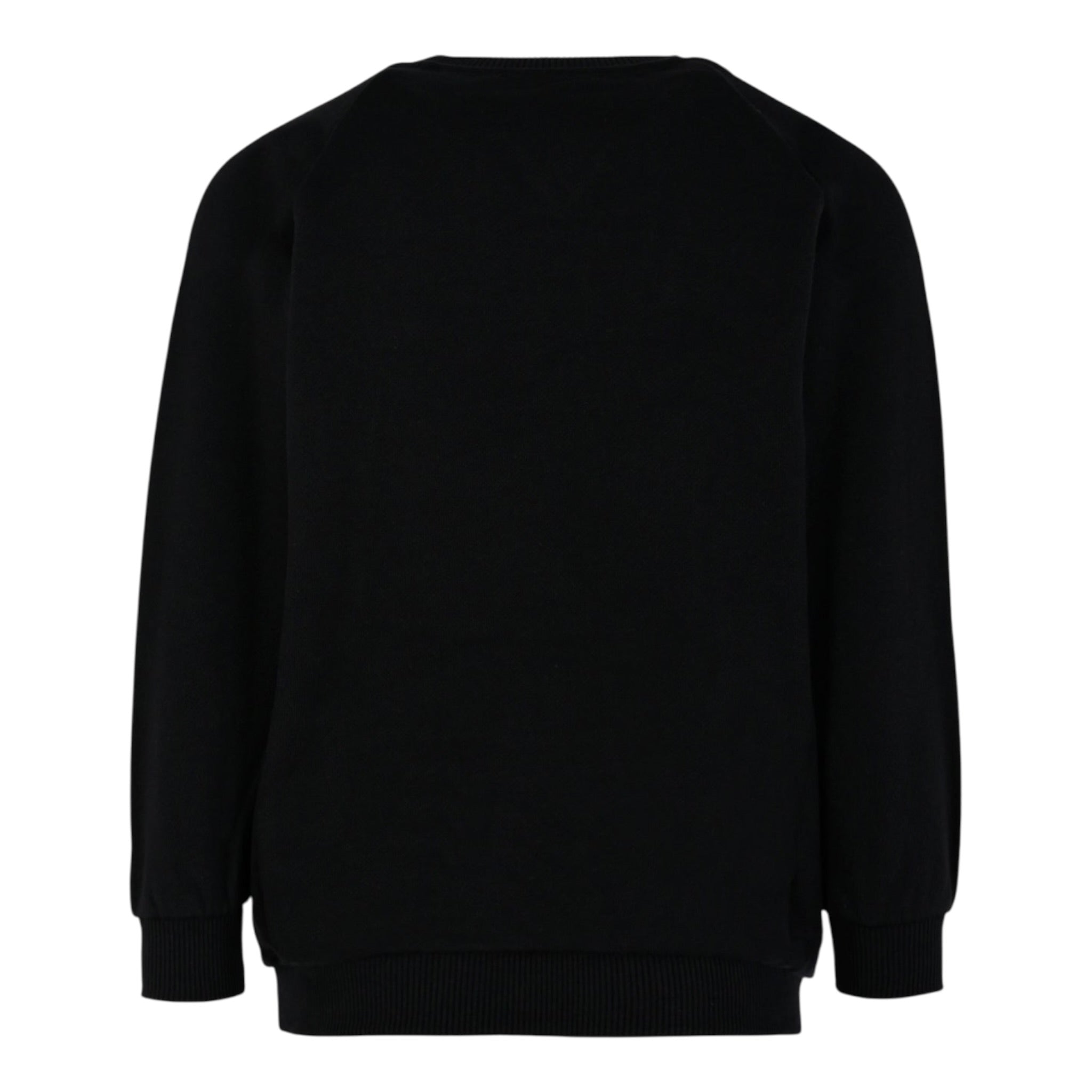 Balmain Felpa Chiusa Girocollo tinta unita con Stampa Nero per Bambino BX4P80 NERO BALMAIN 