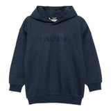 Balmain Felpa tinta unita con Cappuccio Blu per Bambino BX4Q90 BLU BALMAIN 