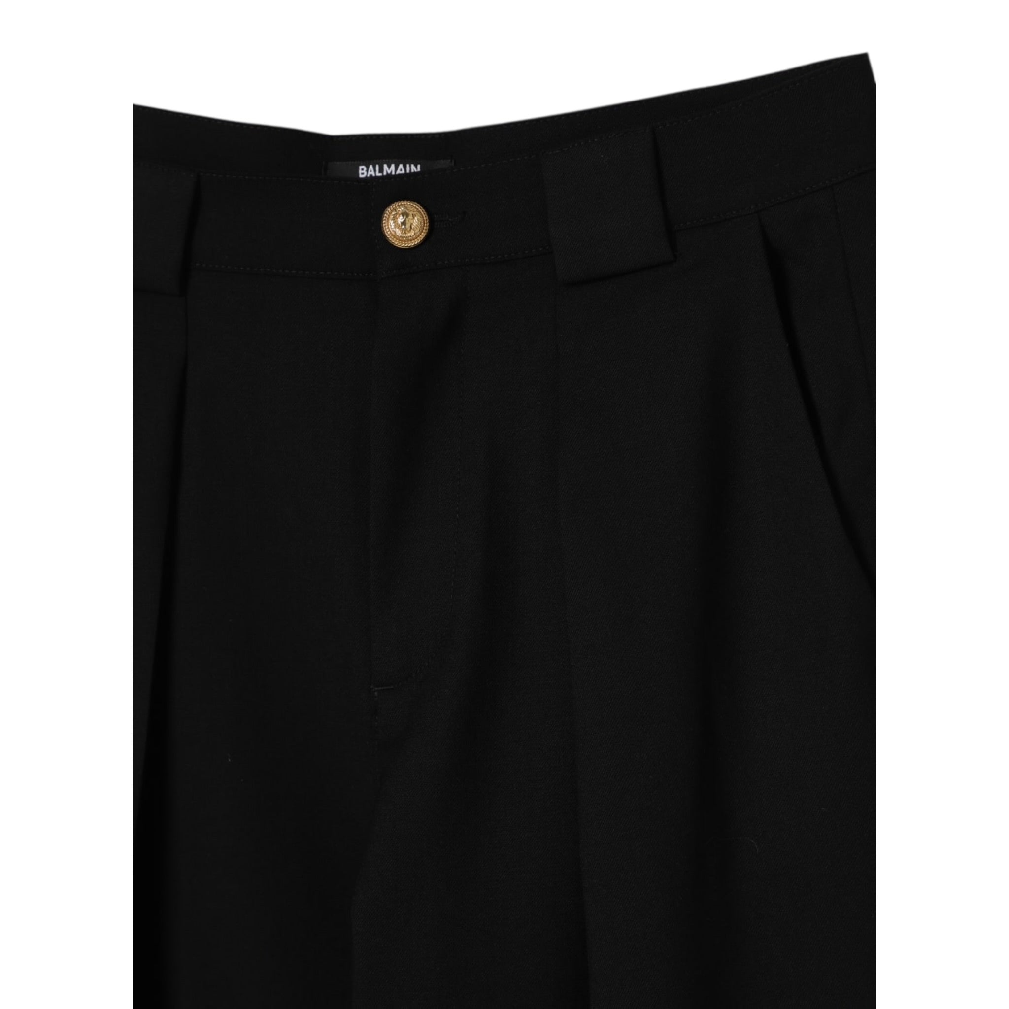 Balmain Pantalone tinta unita Elegante Nero per Bambina BX6P20 NERO BALMAIN 