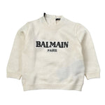 Balmain Maglia tinta unita con Logo Panna per Neonato BX9520 PANNA BALMAIN 