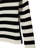 Balmain Maglia tinta unita con Fantasia A Righe Panna per Bambina BX9A40 PANNA BALMAIN 