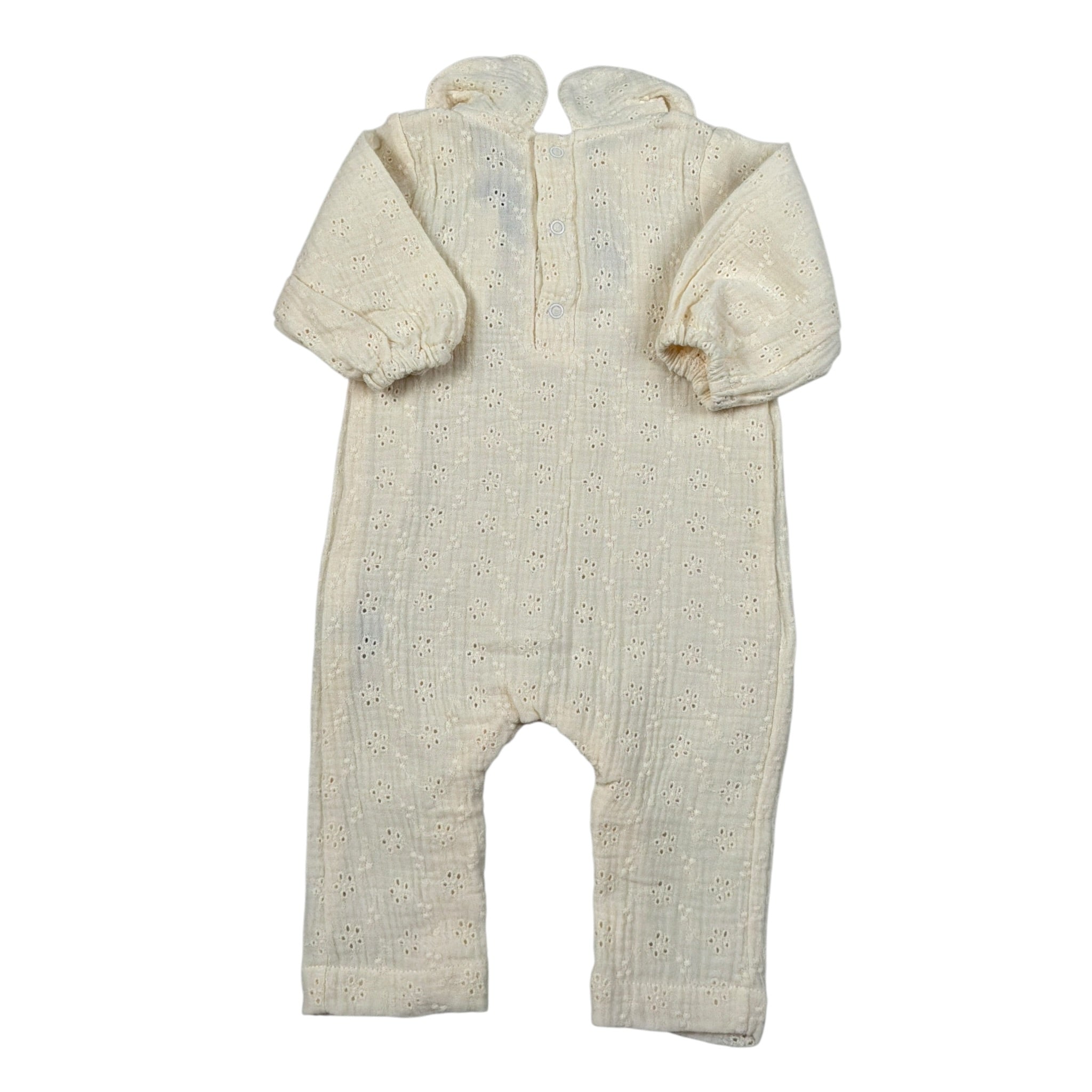 Bamboom+Babies Tutina tinta unita Traforata Panna per Neonata 1020 PANNA BAMBOOM+BABIES 