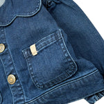 Bamboom+Babies Giacca tinta unita In Denim Blu per Neonata 1022 BLU BAMBOOM+BABIES 