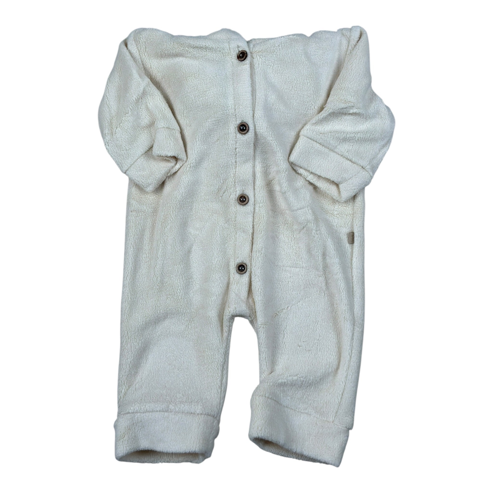 Bamboom+Babies Tutina tinta unita con Cappuccio Panna per Neonato 1066 PANNA BAMBOOM+BABIES 