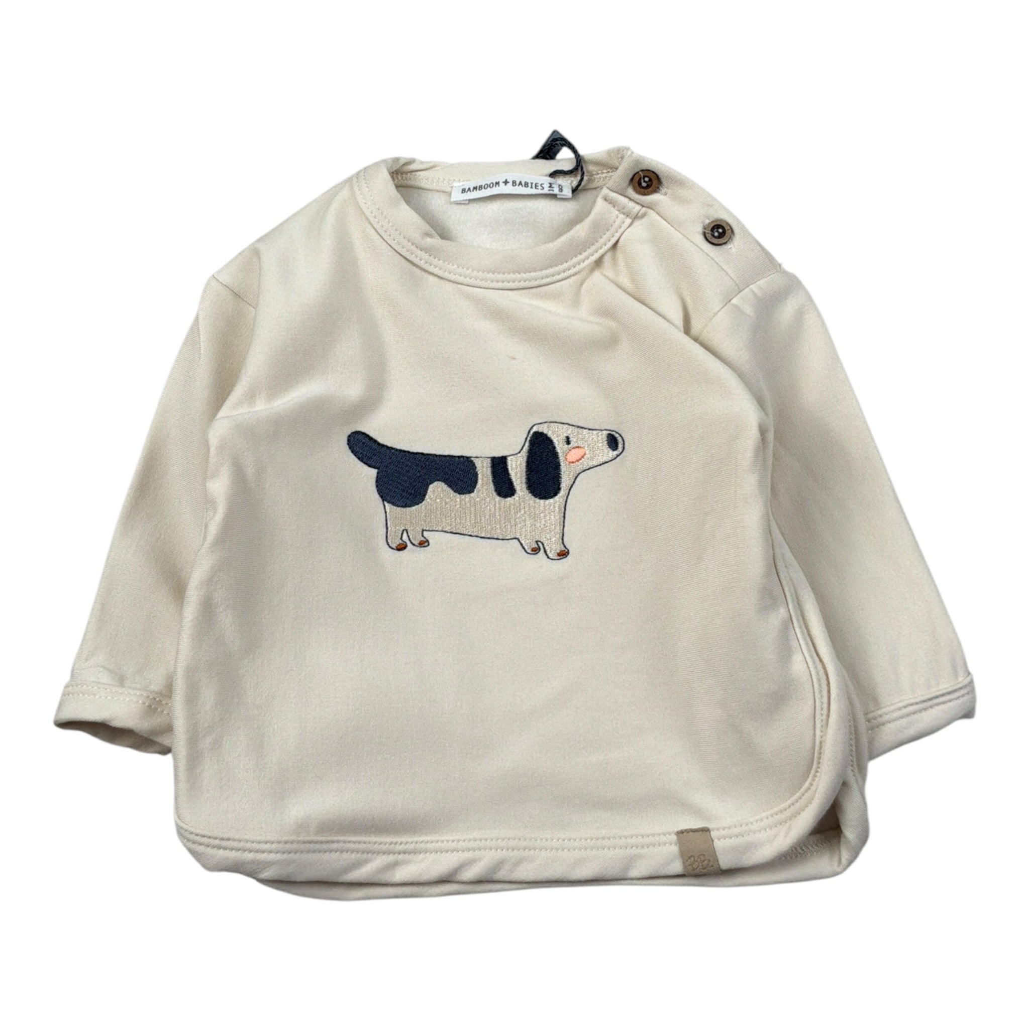 Bamboom+Babies Felpa tinta unita con Stampa Beige per Neonato 1075 BEIGE BAMBOOM+BABIES 