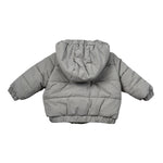 Bamboom+Babies Giubbino tinta unita con Zip E Cappuccio Grigio per Neonato 1087 GRIGIO BAMBOOM+BABIES 