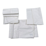 Barcellino Set Lenzuola 3Pz tinta unita con Stampa Bianco per Neonato 115510 BIANCO BARCELLINO 
