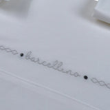 Barcellino Set Lenzuola 3Pz tinta unita con Stampa Bianco per Neonato 115510 BIANCO BARCELLINO 