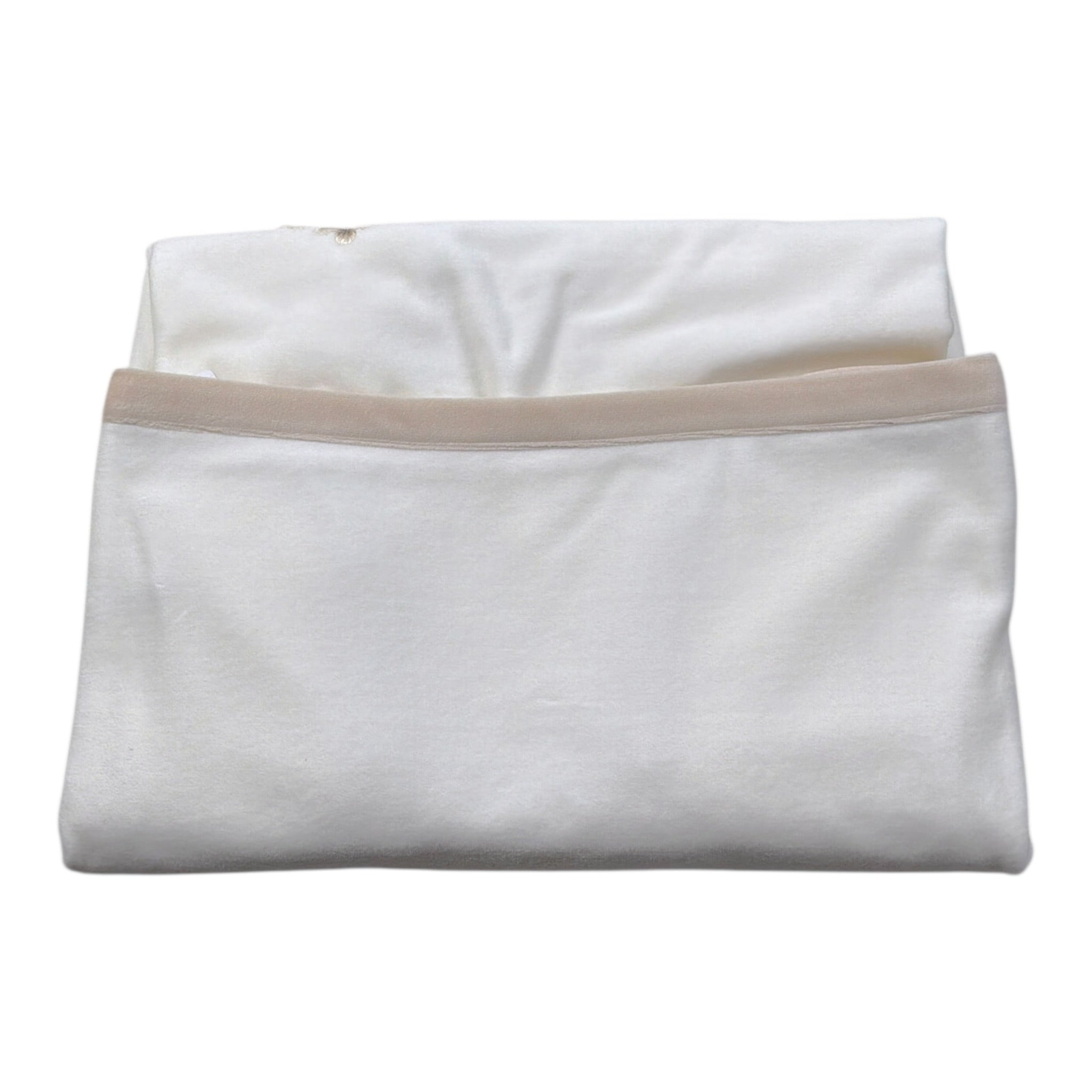 Barcellino Coperta tinta unita con Stampa Bianco per Neonata 115613 BIANCO BARCELLINO 