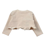 Barcellino Coprispalle Tinta Uinita con Rouches Rosa per Neonata 115808 ROSA BARCELLINO 