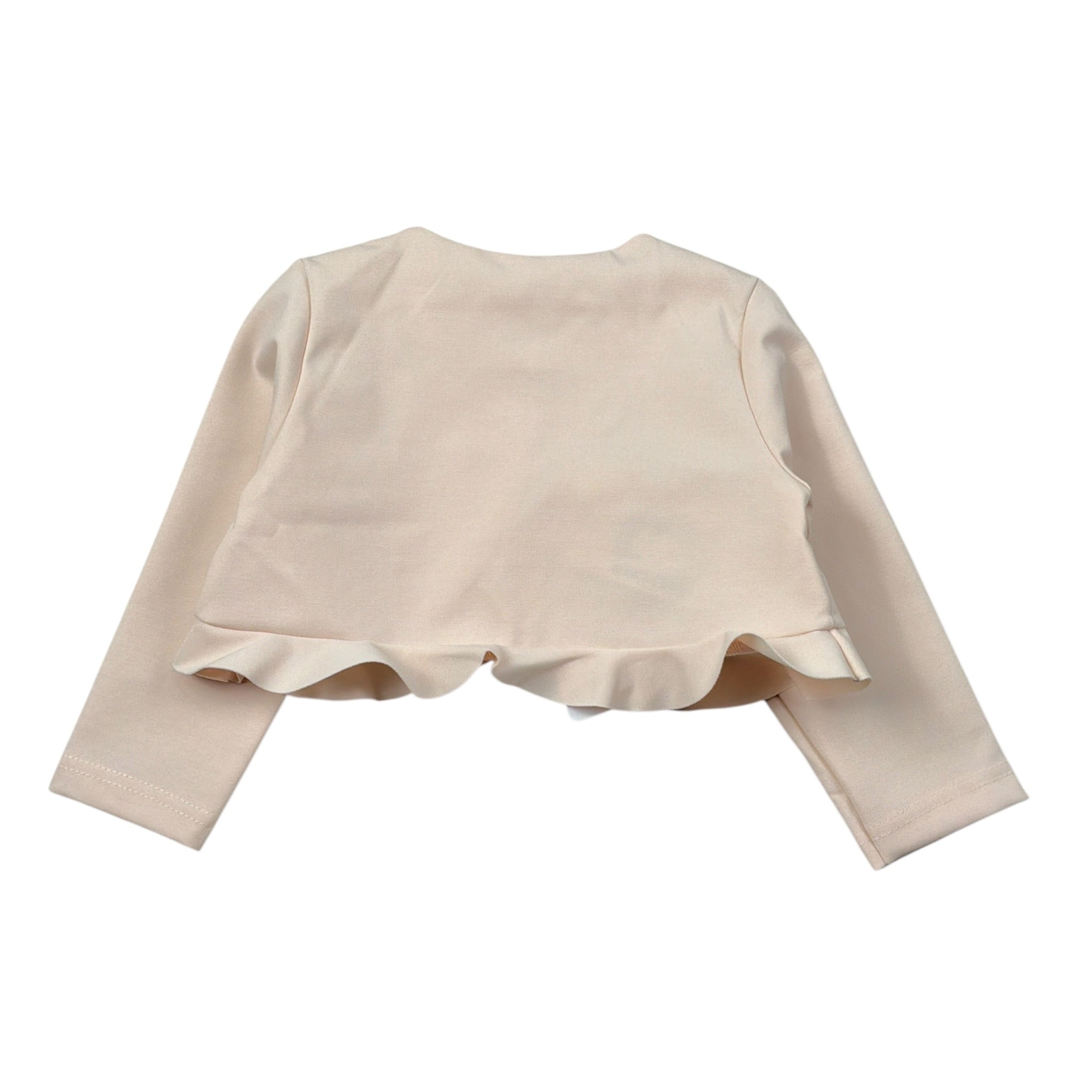 Barcellino Coprispalle Tinta Uinita con Rouches Rosa per Neonata 115808 ROSA BARCELLINO 