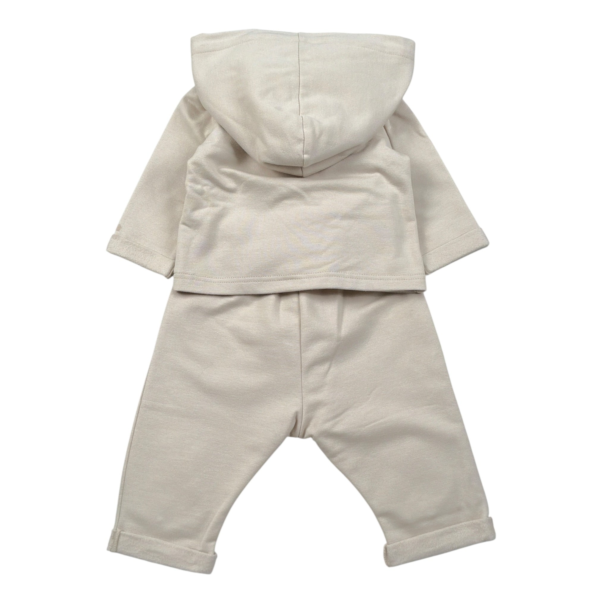 Barcellino Completo 2Pz Cardigan-Pantalone tinta unita Beige per Neonato 125111 BEIGE BARCELLINO 