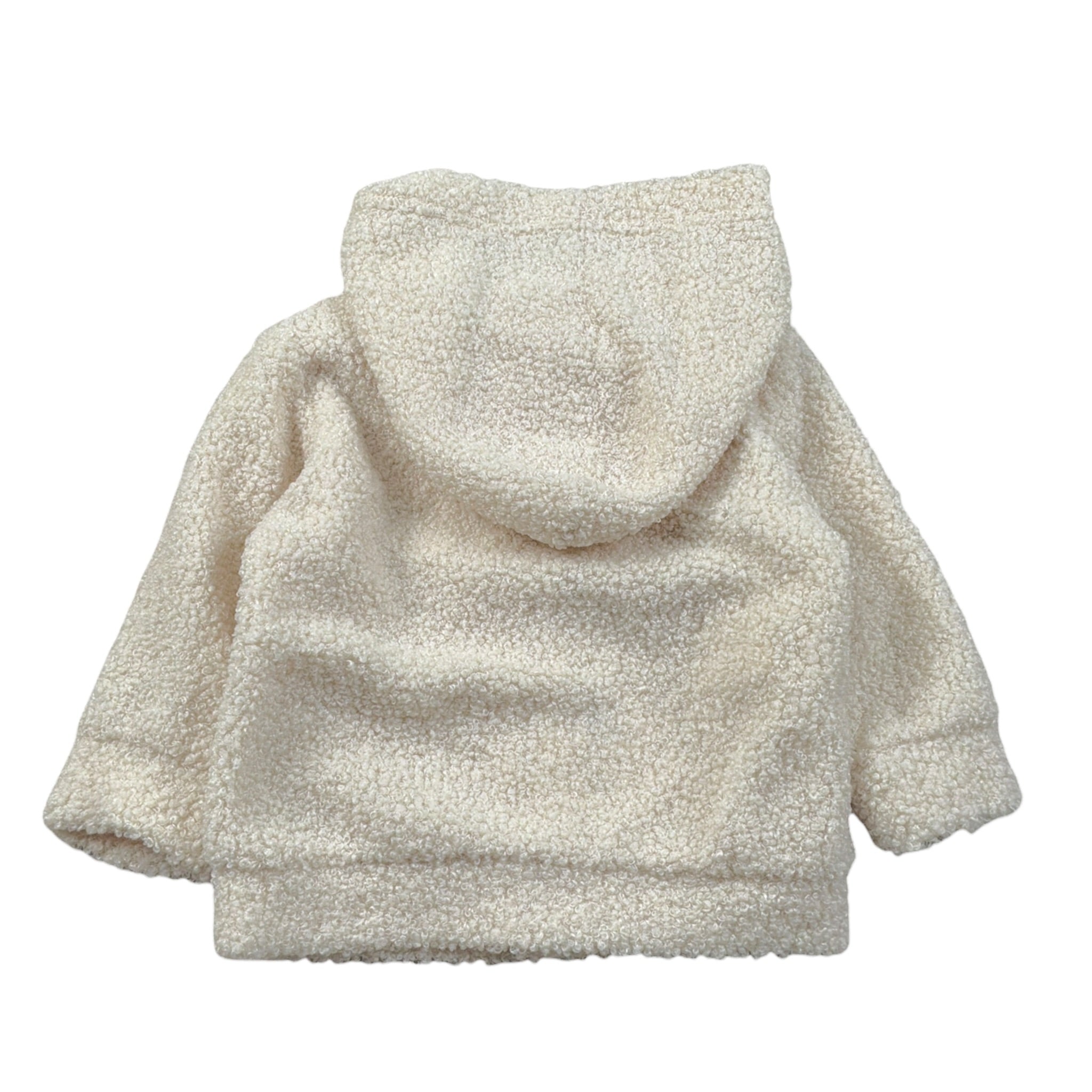Barcellino Pelliccia Teddy tinta unita con Cappuccio Panna per Neonato 125114XX PANNA BARCELLINO 