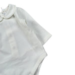 Barcellino Body Tinta con Colletto Panna per Neonato 125115 PANNA BARCELLINO 