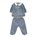 Barcellino Completo 2Pz Maglia-Ghettina Azzurro per Neonato 125202 AZZURRO BARCELLINO 