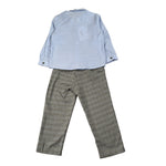 Barcellino Completo 3Pz Camicia-Pantalone-Gilet Azzurro per Neonato 125210X AZZURRO BARCELLINO 