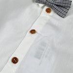 Barcellino Completo 3Pz Pantalone-Camicia-Papillons Bianco per Neonato 125410N BIANCO BARCELLINO 