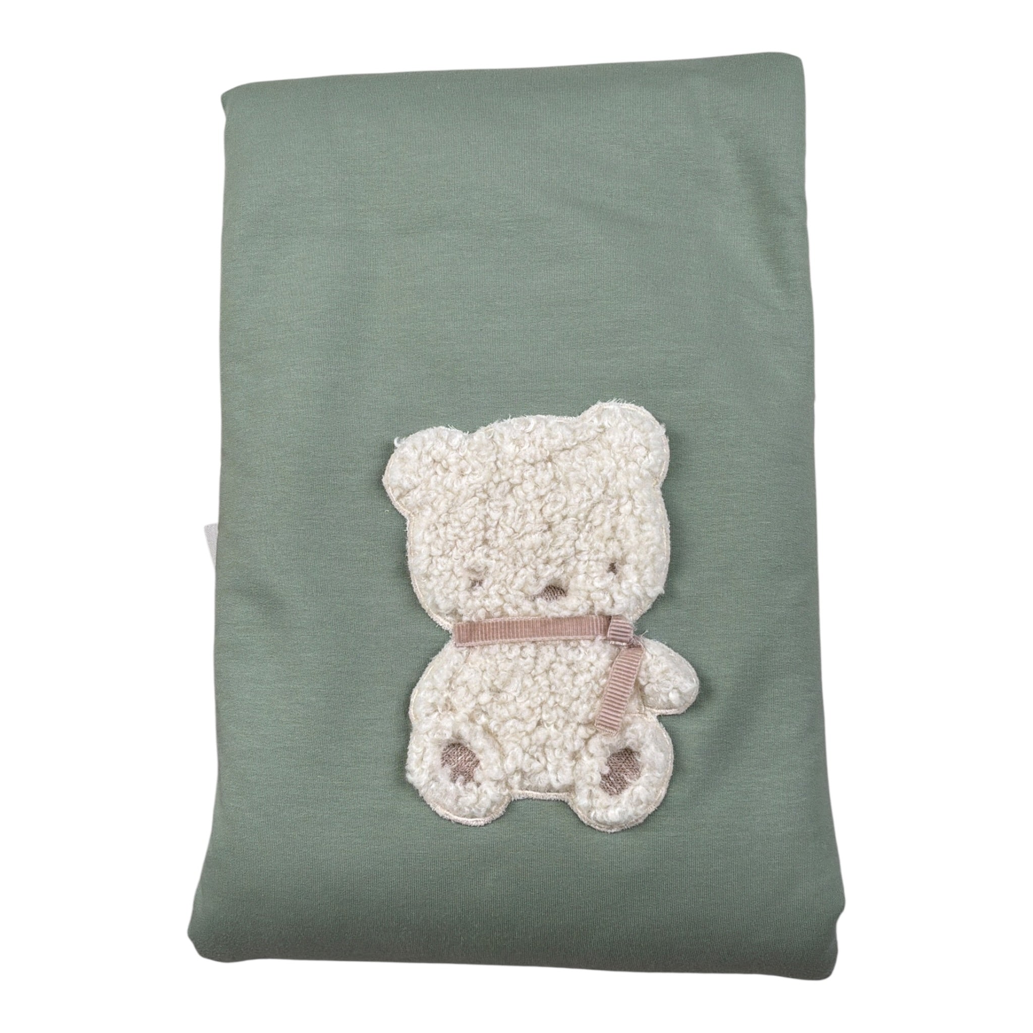 Barcellino Coperta tinta unita con Stampa Verde per Neonato 125606 VERDE BARCELLINO 