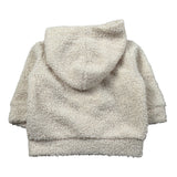 Barcellino Giubbino Teddy tinta unita con Cappuccio Panna per Neonato 125611 PANNA BARCELLINO 