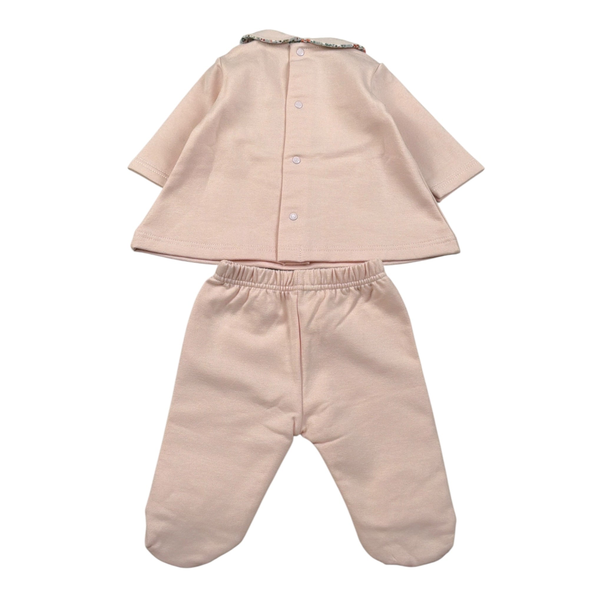 Barcellino Completo 2Pz Maglia-Ghettina Rosa per Neonata 125702 ROSA BARCELLINO 