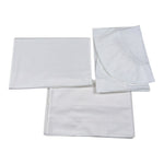 Barcellino Set Lenzuola 3Pz tinta unita con Stampa Bianco per Neonato 126321 BIANCO BARCELLINO 