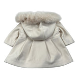 Barcellino Cappotto tinta unita con Cappuccio Panna per Neonata 126417X PANNA BARCELLINO 