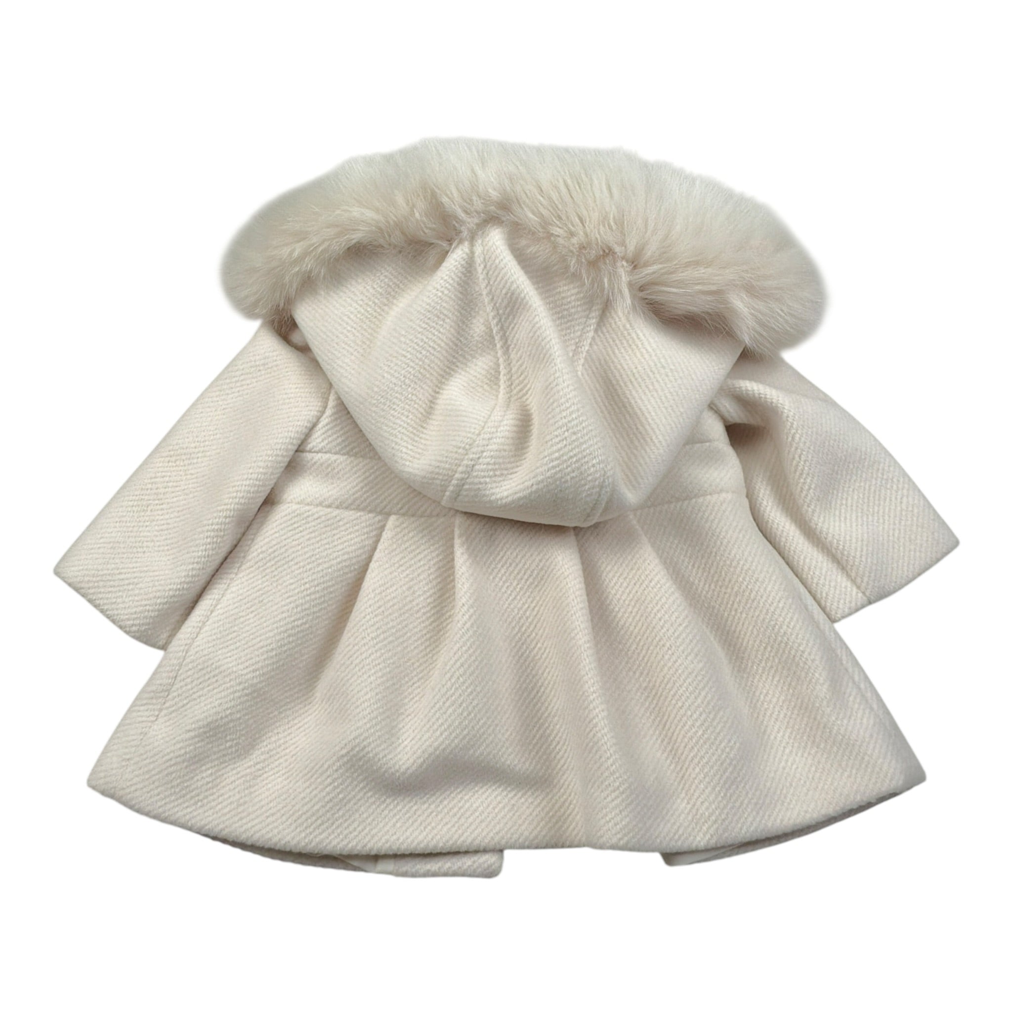 Barcellino Cappotto tinta unita con Cappuccio Panna per Neonata 126417XX PANNA BARCELLINO 